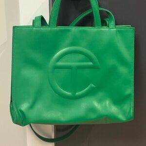 Telfar Green Medium Shopping Bag